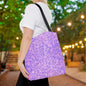 Lavender Crystal Canvas Tote Bag