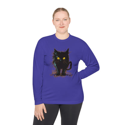 Black Kitten Adult Long Sleeve Tee