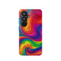 Tie Dye Color Swirl MagSafe® Compatible Tough Case for iPhone