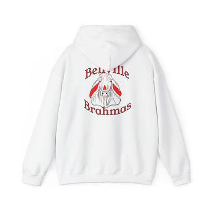 ""Bellville Brahmas Mascot Adult Heavy Blend™ Hooded Sweatshirt