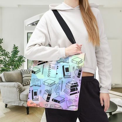 Colorful Chapters Canvas Tote Bag