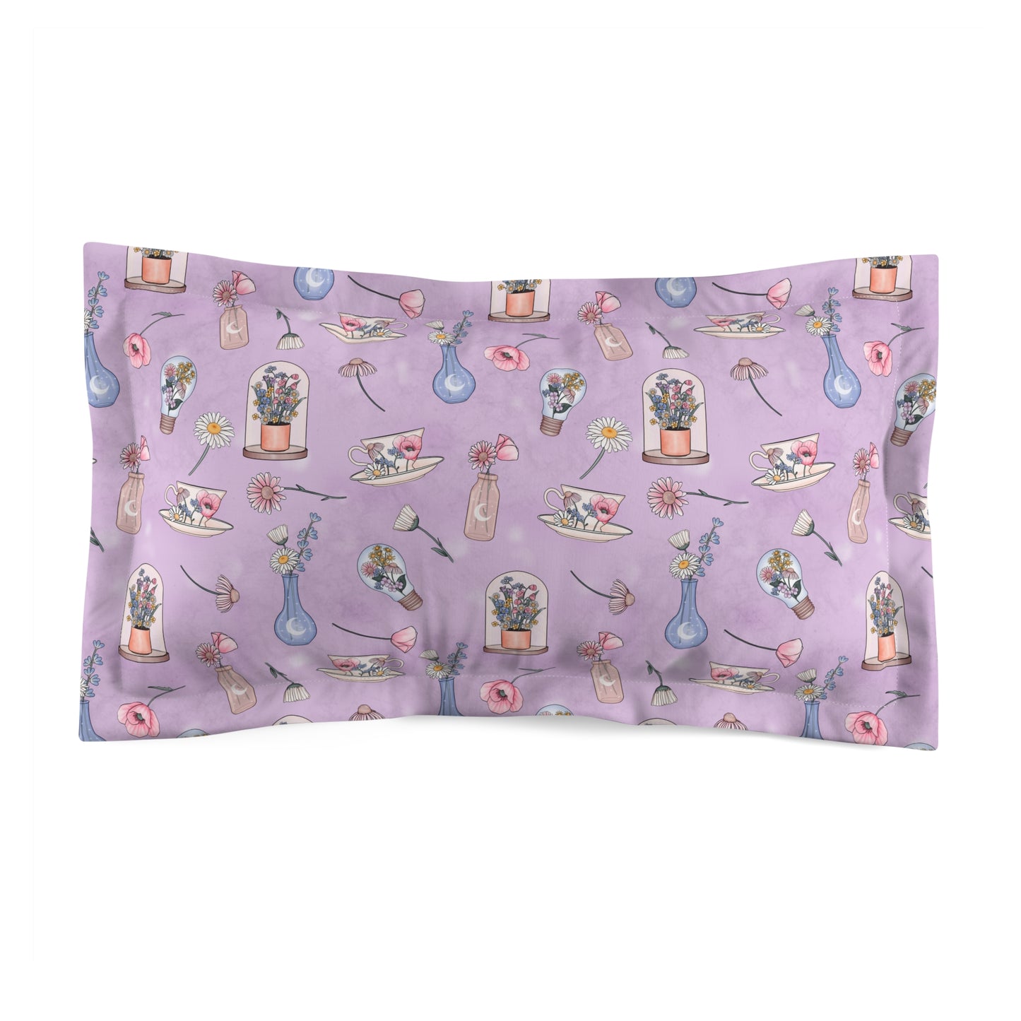 Lilac Meadow Keepsakes Microfiber Pillow Sham