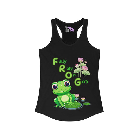 FROG Fully Rely On God Women's Ideal Racerback Tank