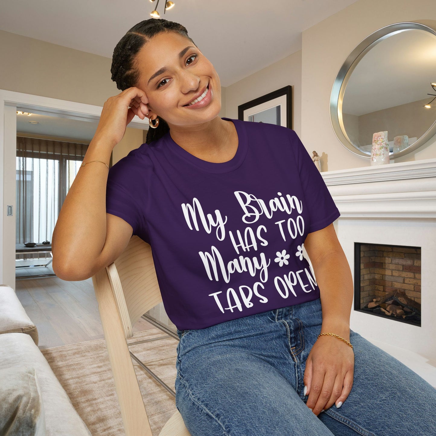 My Brain Has Too Many Tabs Open Adult T-shirt