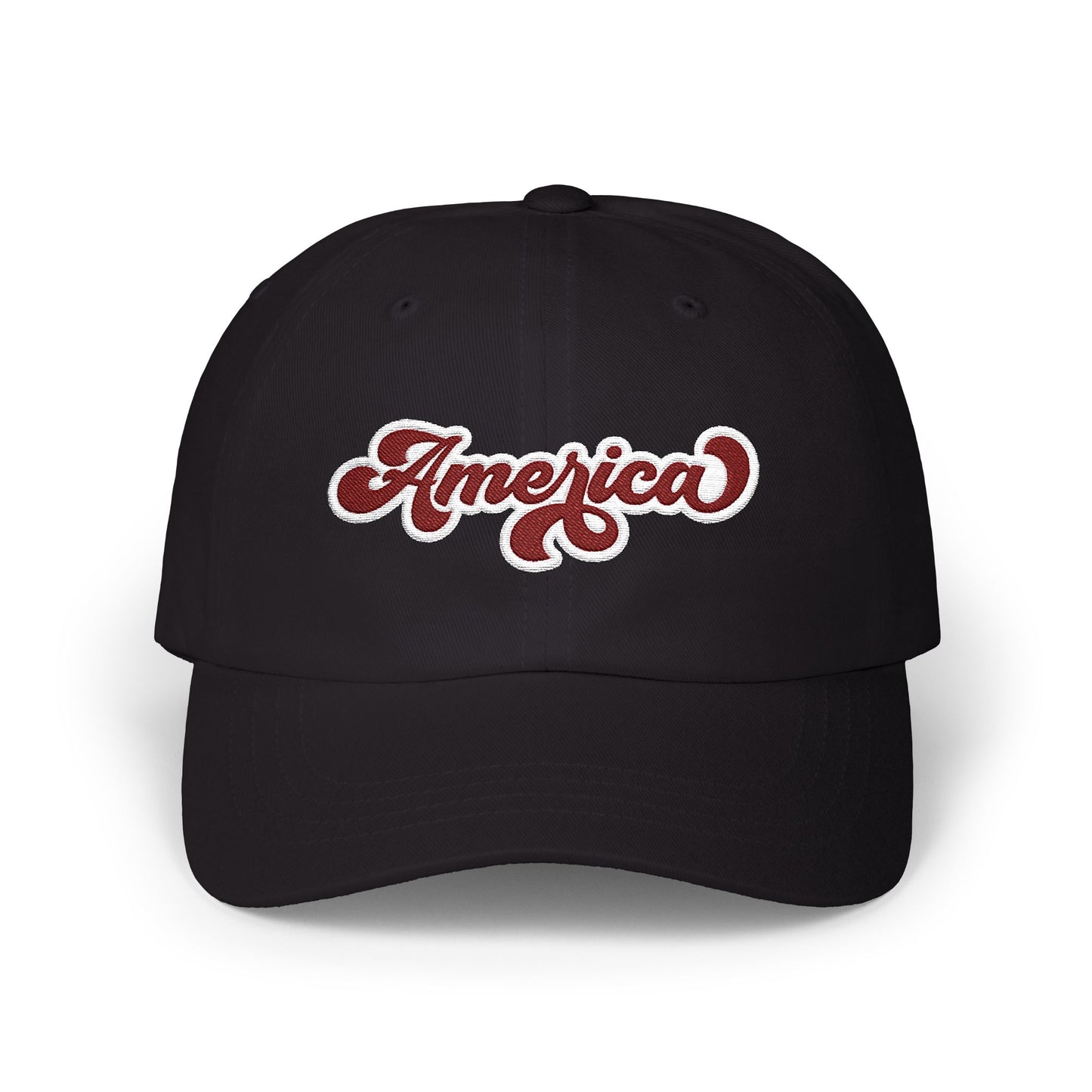 Retro "America" Embroidered Classic Dad Cap