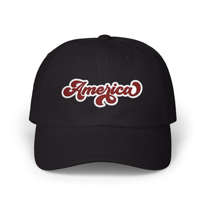 Retro "America" Embroidered Classic Dad Cap