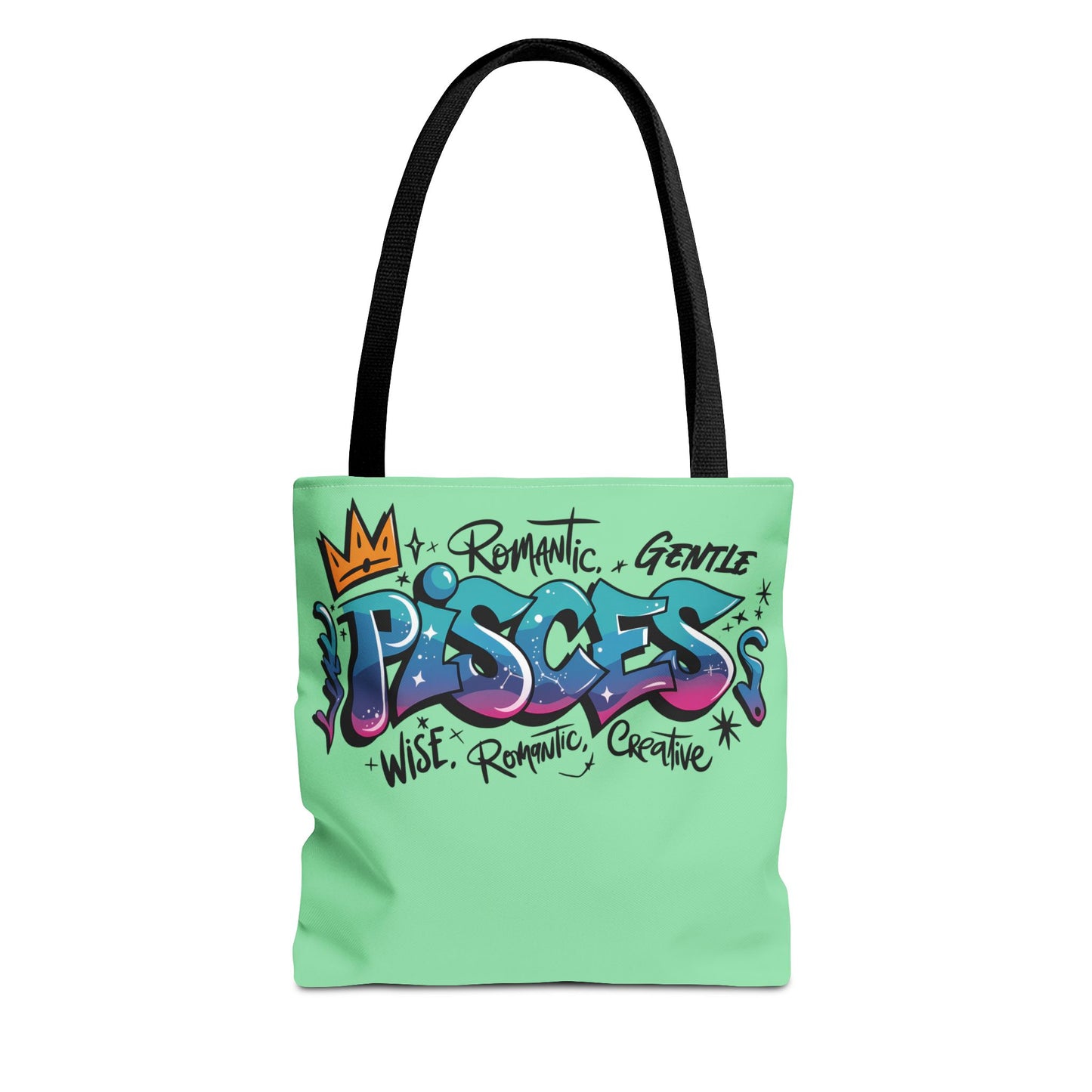 Pisces Street Art Canvas Tote Bag