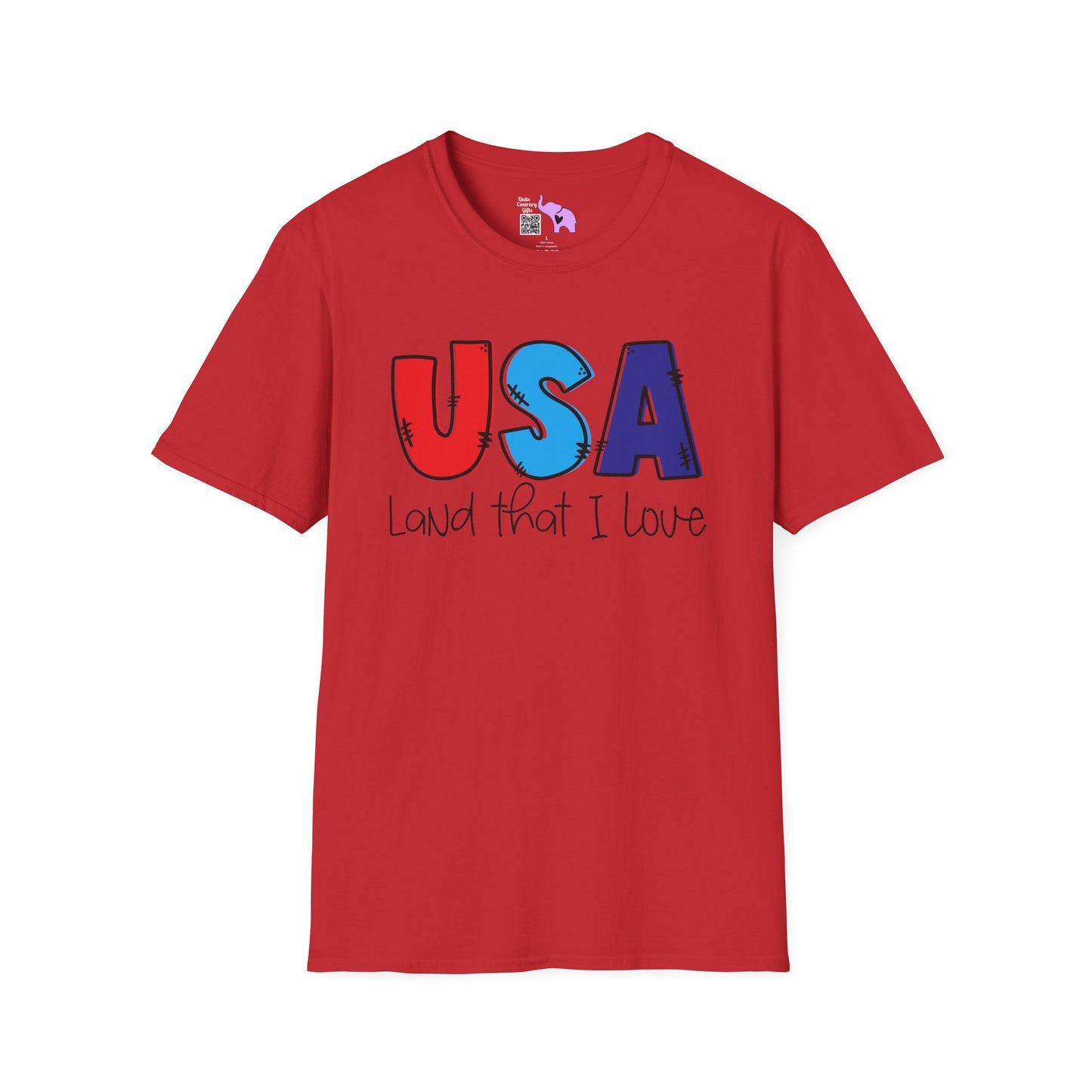USA Land That I Love Adult T-shirt