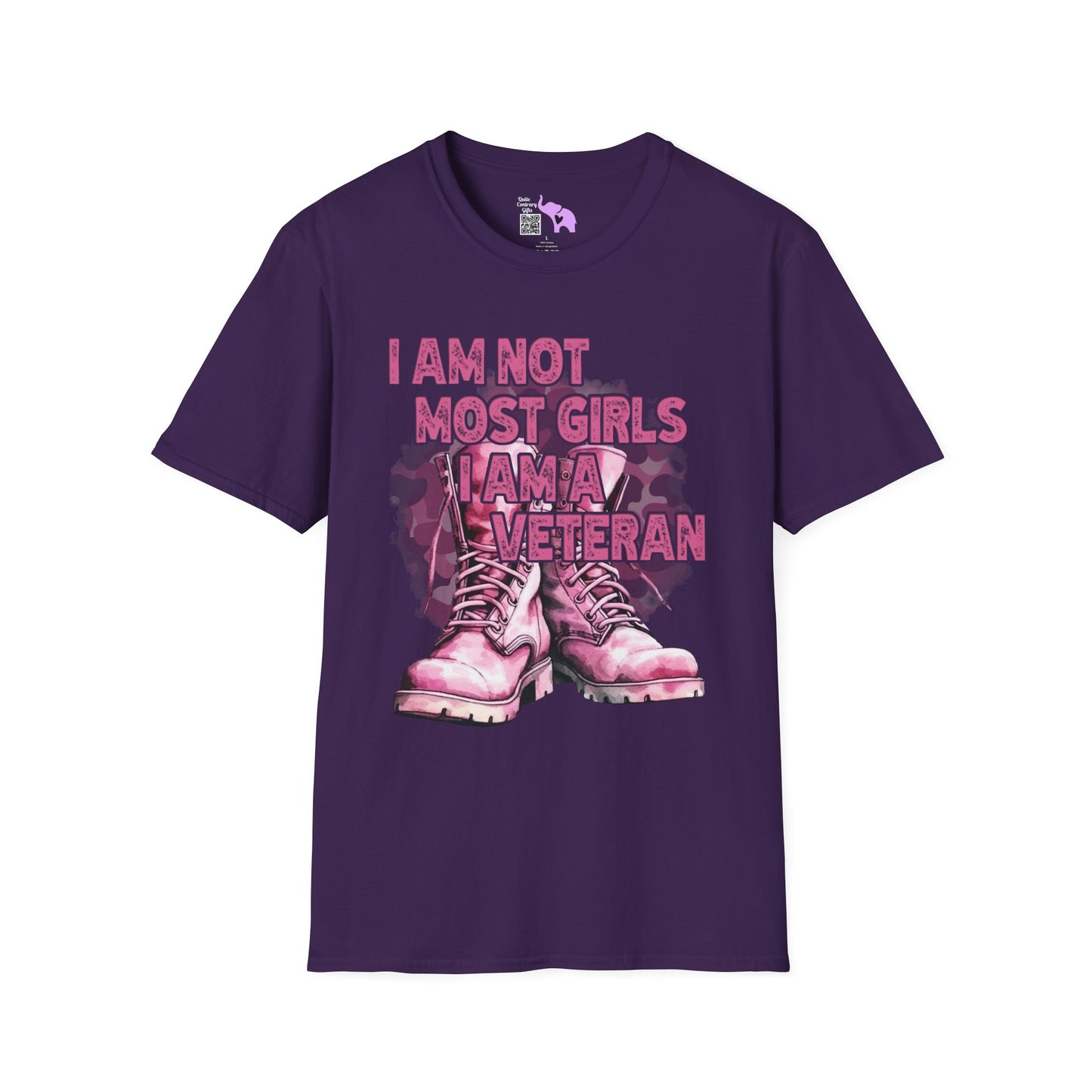 I'm Not Most Girls I Am A Veteran Adult T-Shirt