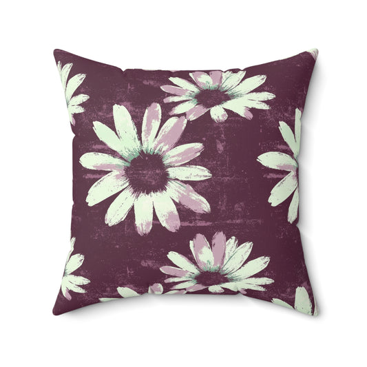 Purple Tide Petals Throw Pillow