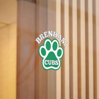 Brenham Paw Pride, White Decal