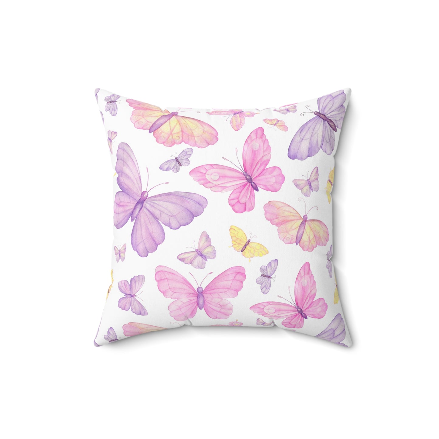 Pastel Butterfly Dreams Throw Pillow