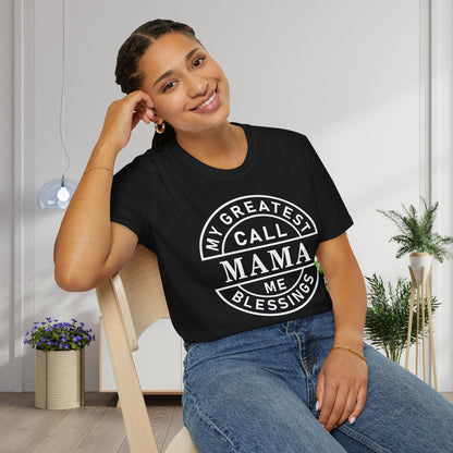 My Greatest Blessings Call Me Mama Adult T-shirt