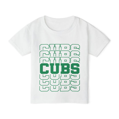 Cubs (Stacked) Heavy Cotton™ Toddler T-shirt