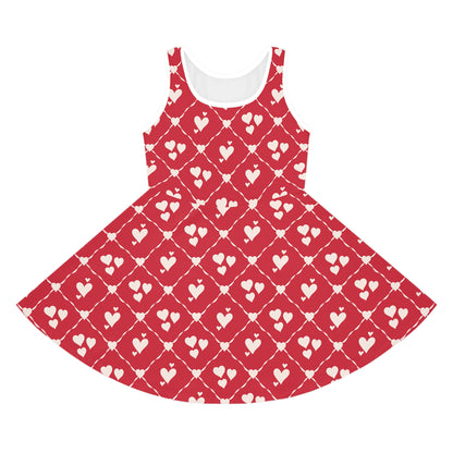Sweetheart Trellis Girls' Sleeveless Sundress