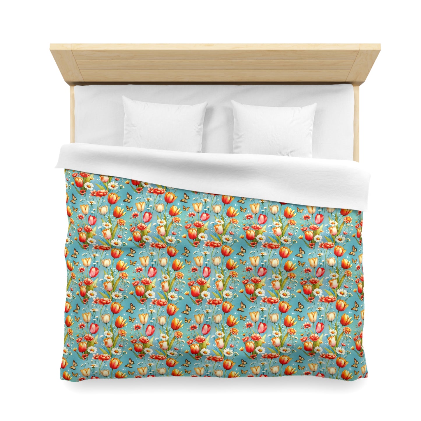 Butterfly Bloom Microfiber Duvet Cover
