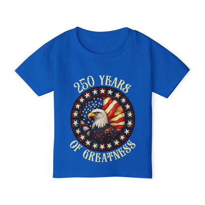 250 Years of Greatness (Stained Glass Eagle) Heavy Cotton™ Toddler T-shirt