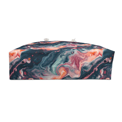 Pink Venom Marble Weekender Bag