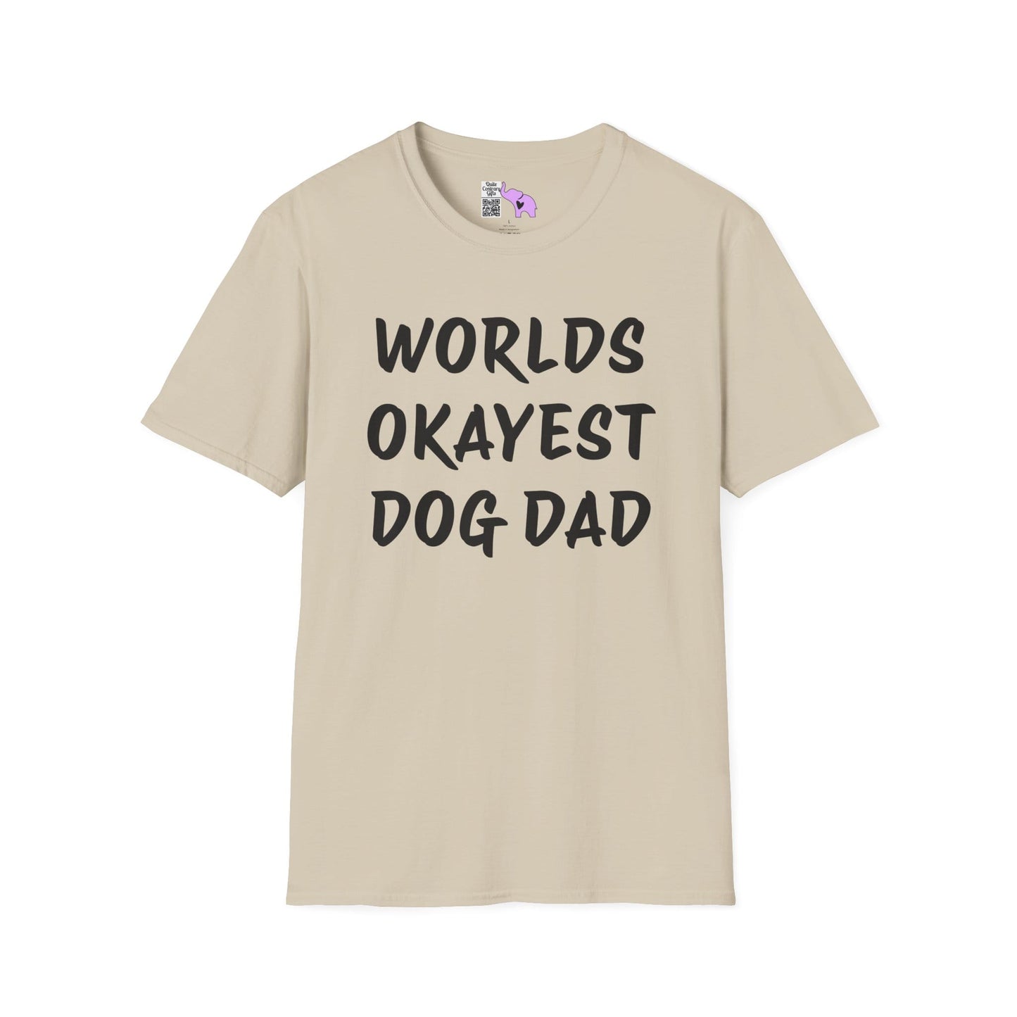 Worlds Okayest Dog Dad Adult T-shirt