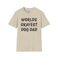Worlds Okayest Dog Dad Adult T-shirt