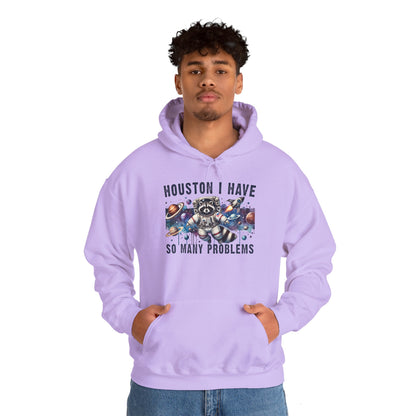 Houston I Have So Many Problems (Panda) Heavy Blend™ Hooded Sweatshirt