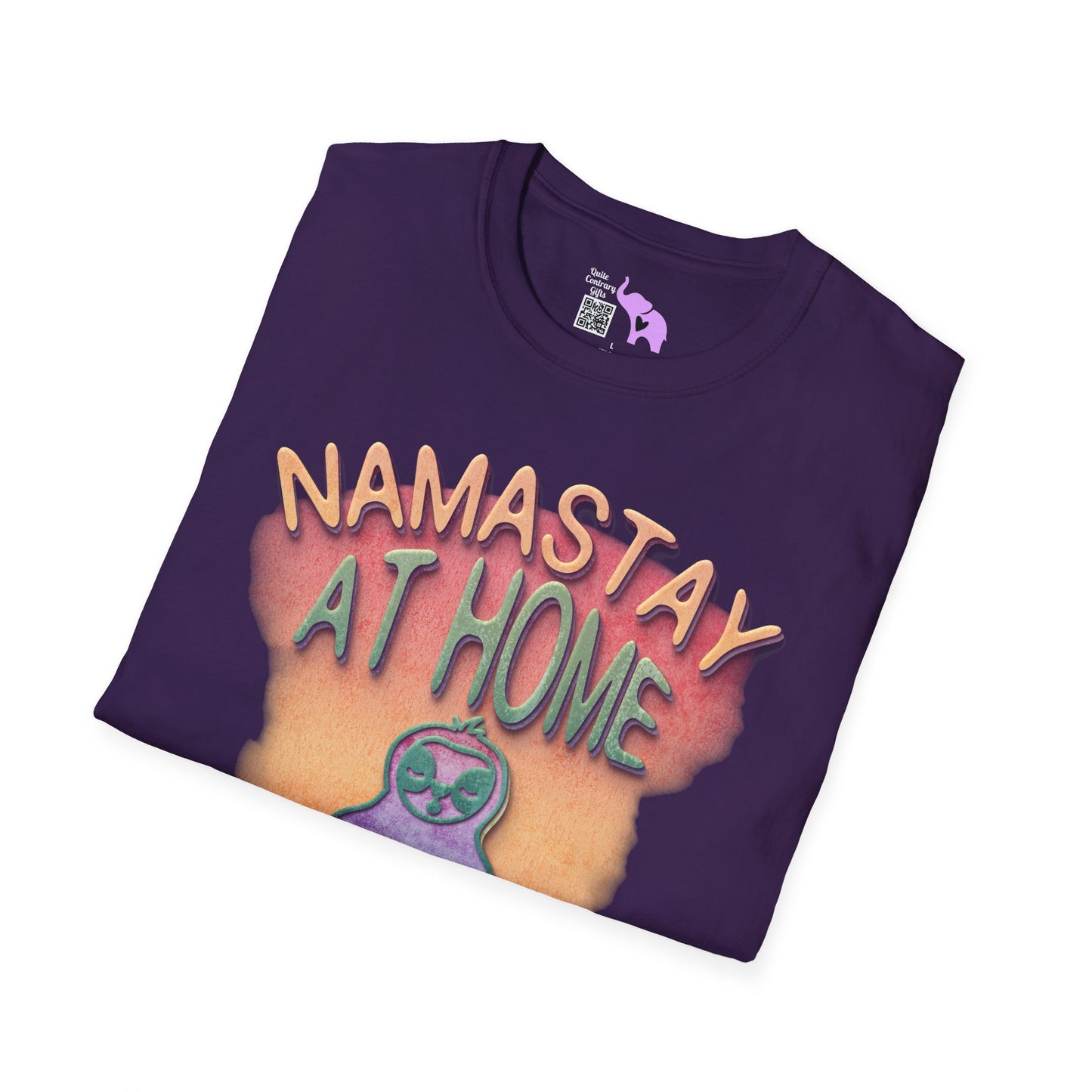 Namastay At Home Adult T-shirt