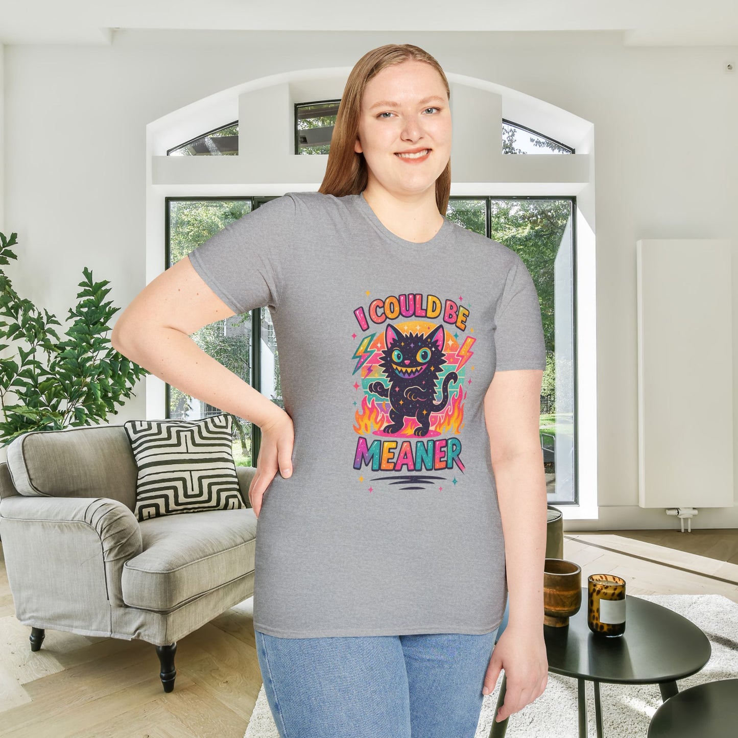 I Could Be Meaner Adult T-shirt