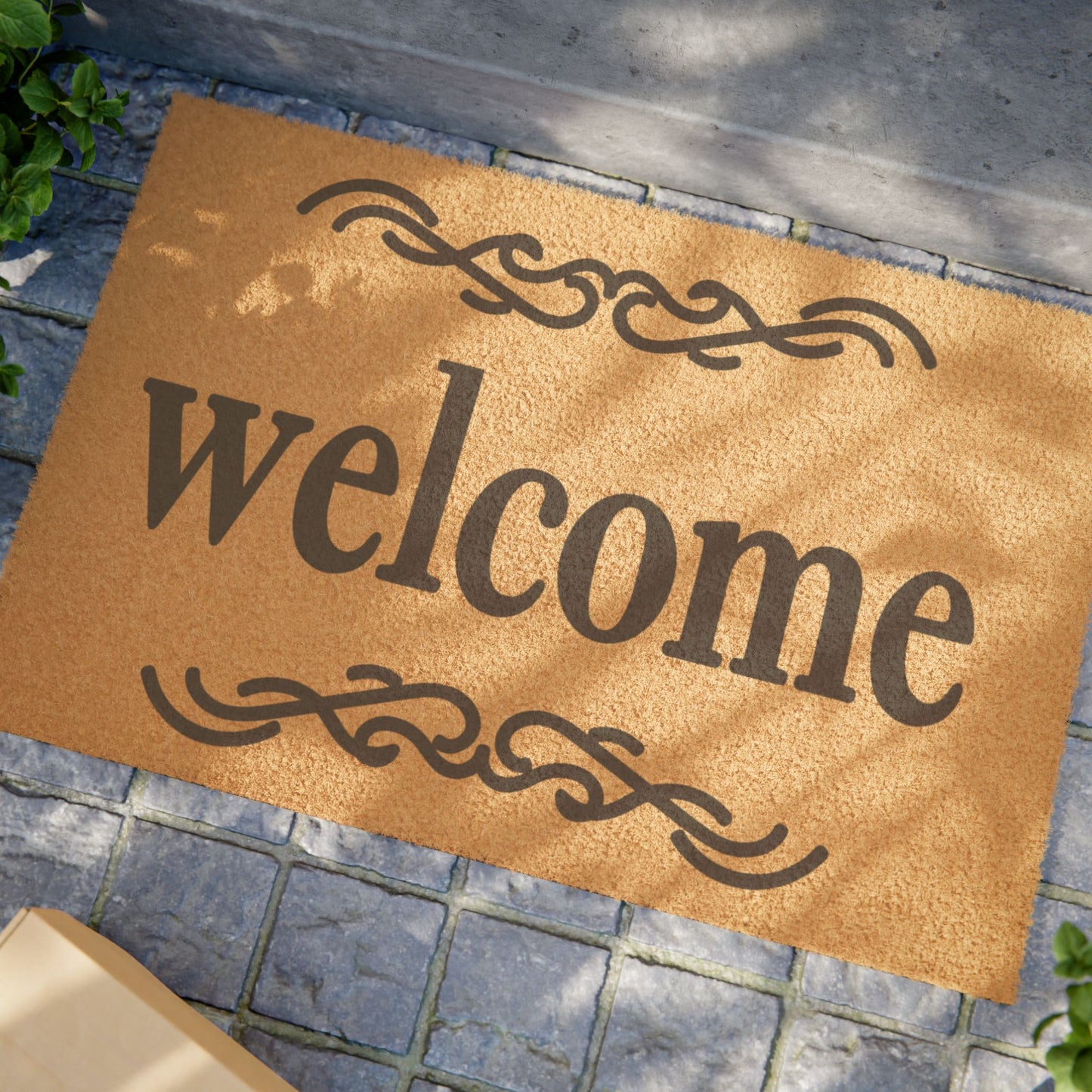 Welcome 2 (Simple) Coconut Fiber Doormat