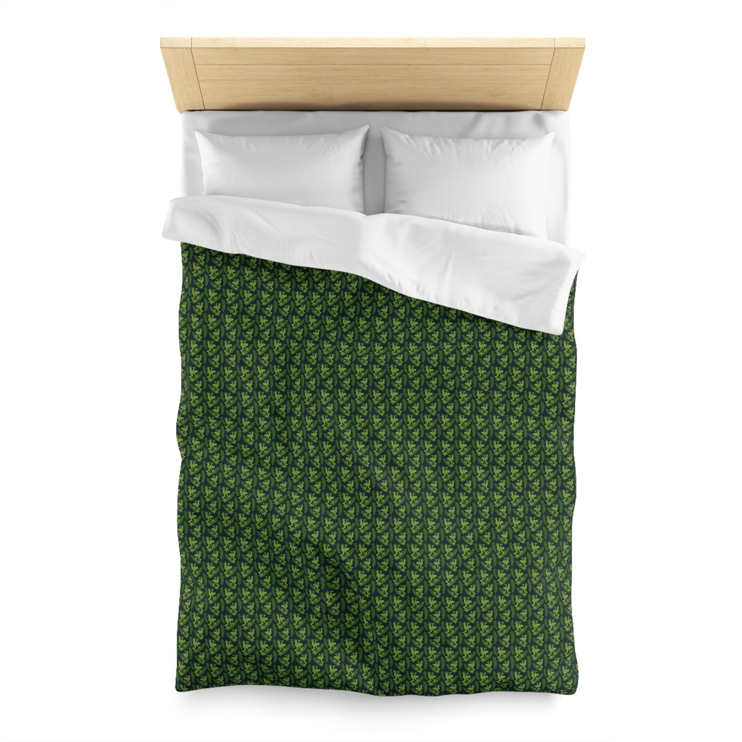 Emerald Canopy Frogs Microfiber Duvet Cover