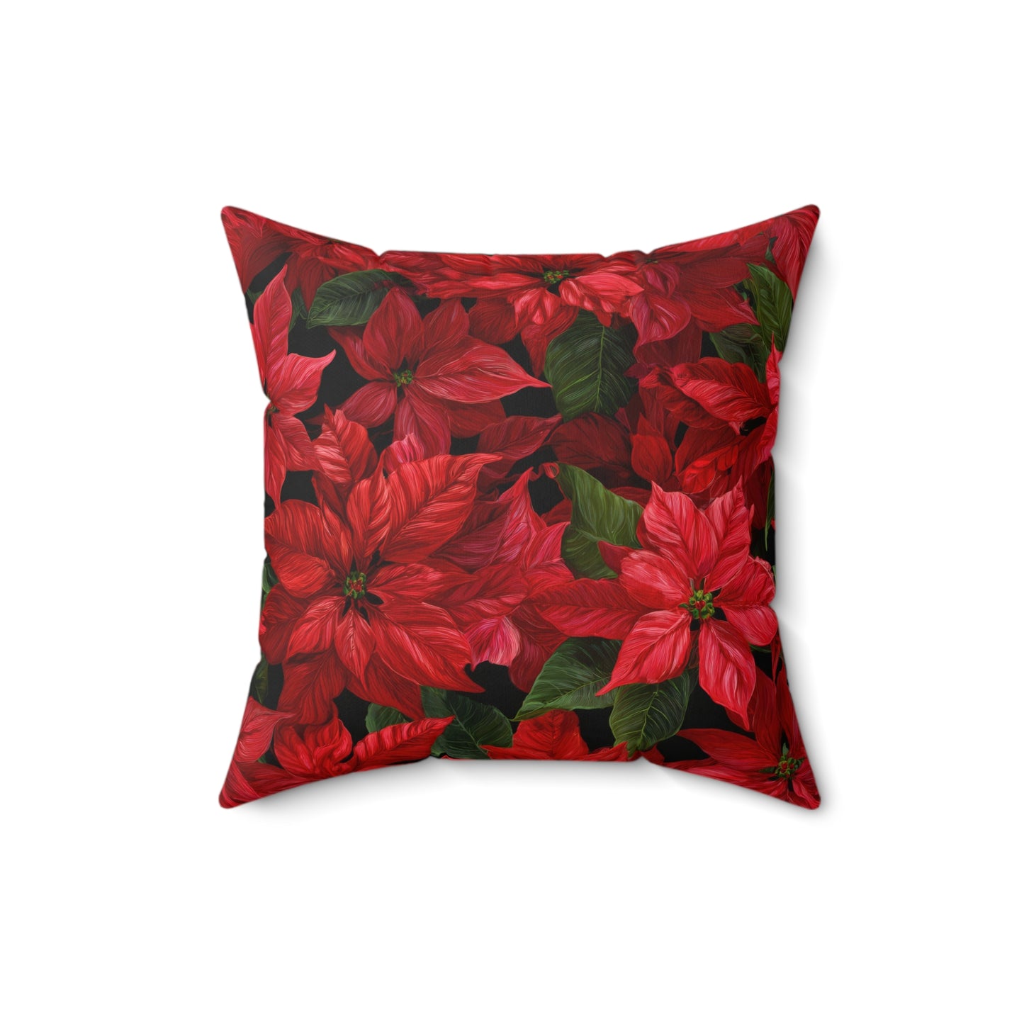 Crimson Noel Throw Pillow