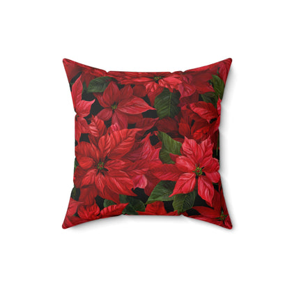 Crimson Noel Throw Pillow