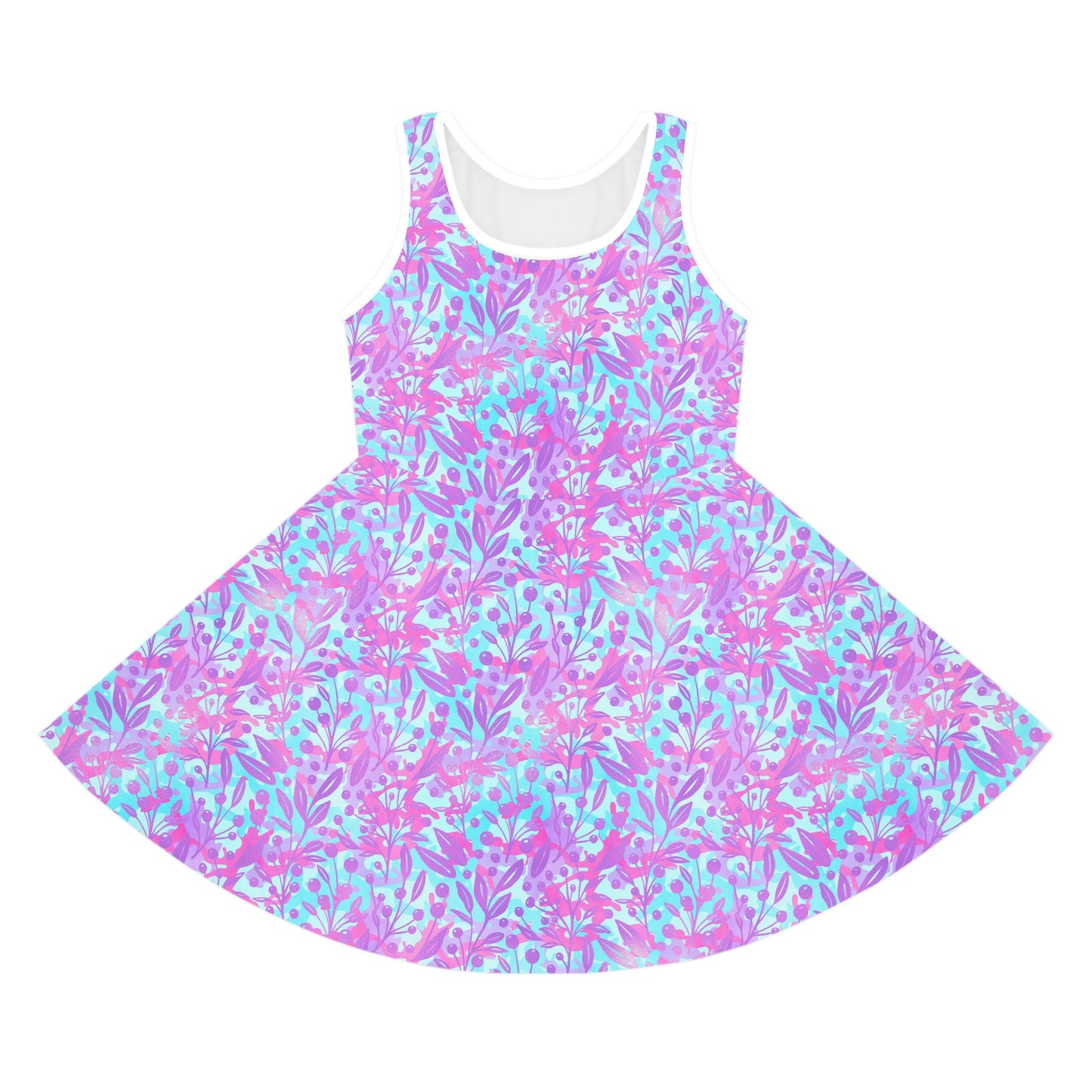 Sweet Berry Bloom Girls' Sleeveless Sundress