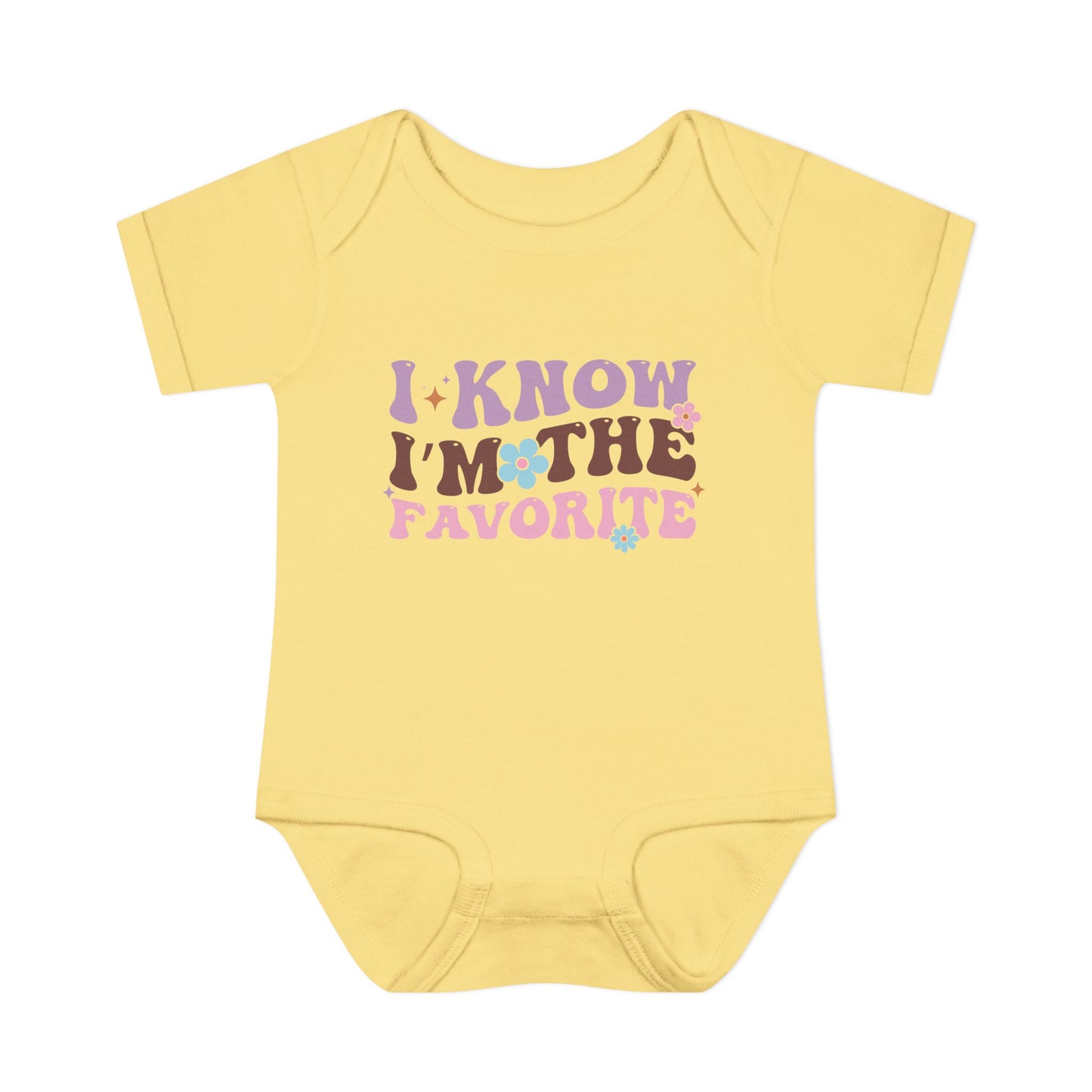 I Know I'm The Favorite Infant Baby Rib Bodysuit