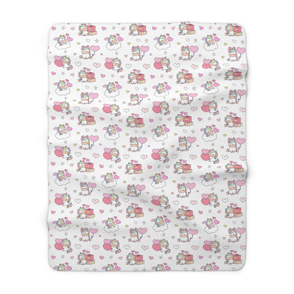 Unicorns of Love Sherpa Fleece Blanket