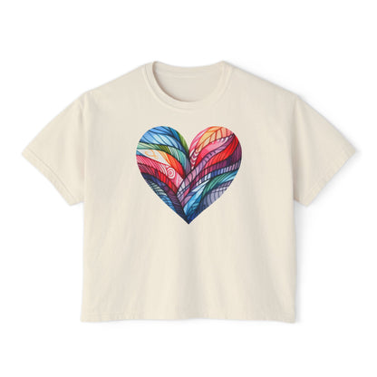 Heart of Many Colors Women's Boxy Tee