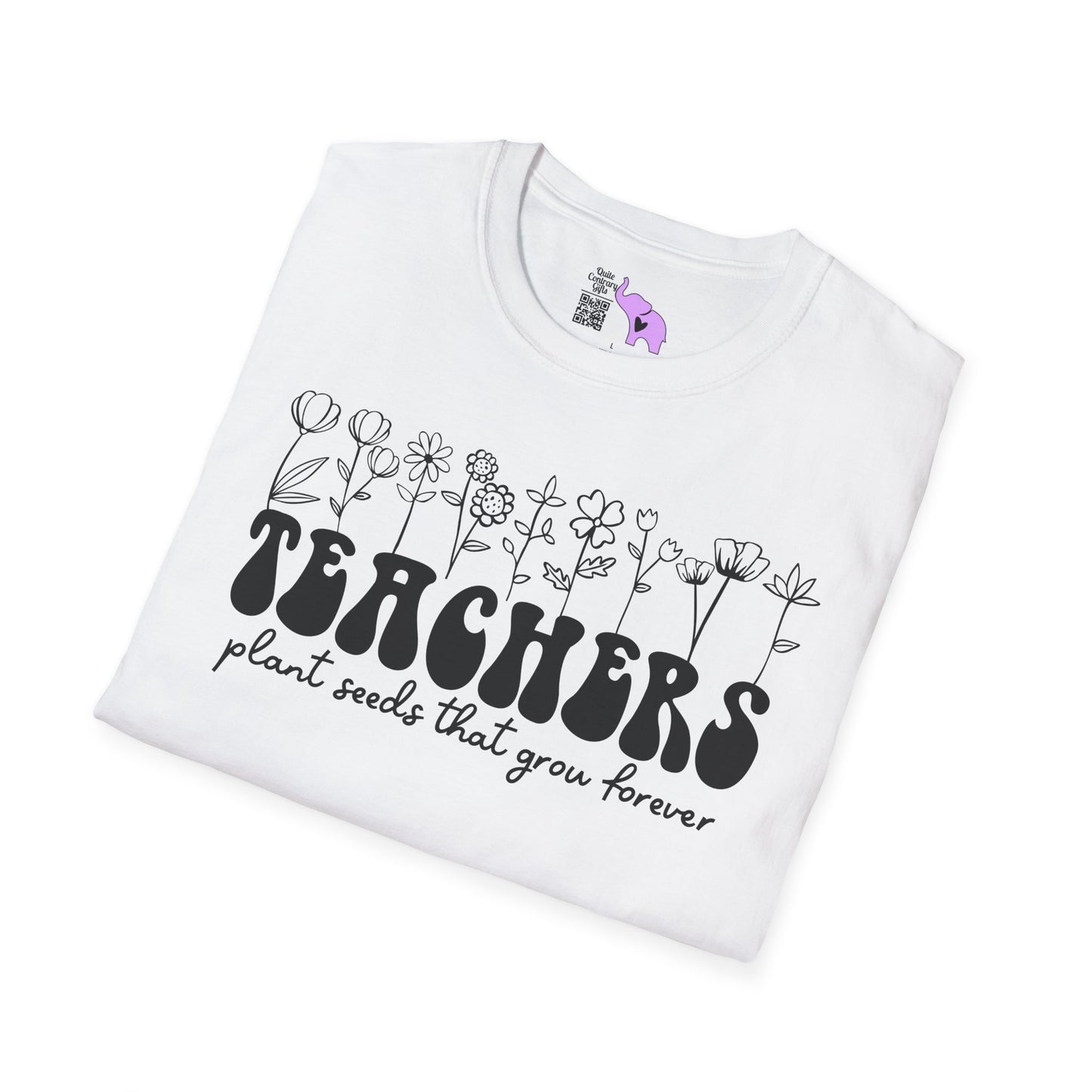 Teachers Plant Seeds That Grow Forever Adult T-shirt