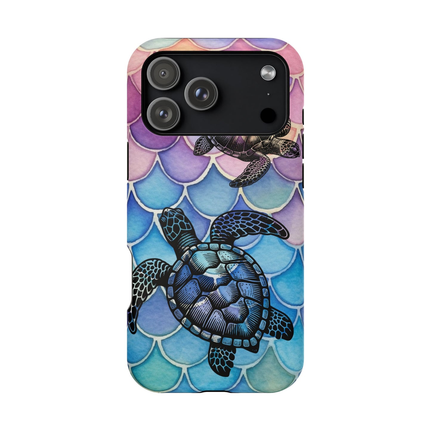 Sea Turtle Silhouette MagSafe® Compatible Tough Case for iPhone