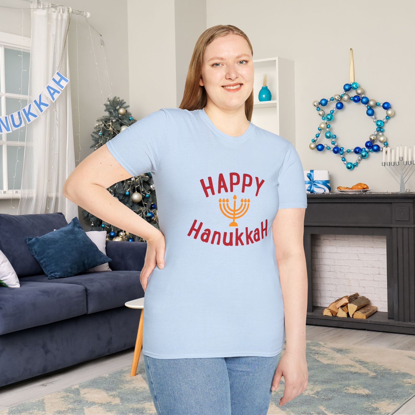 Happy Hanukkah Adult T-shirt