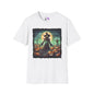 Halloween Scarecrow w/Pumpkins 4 Adult T-shirt