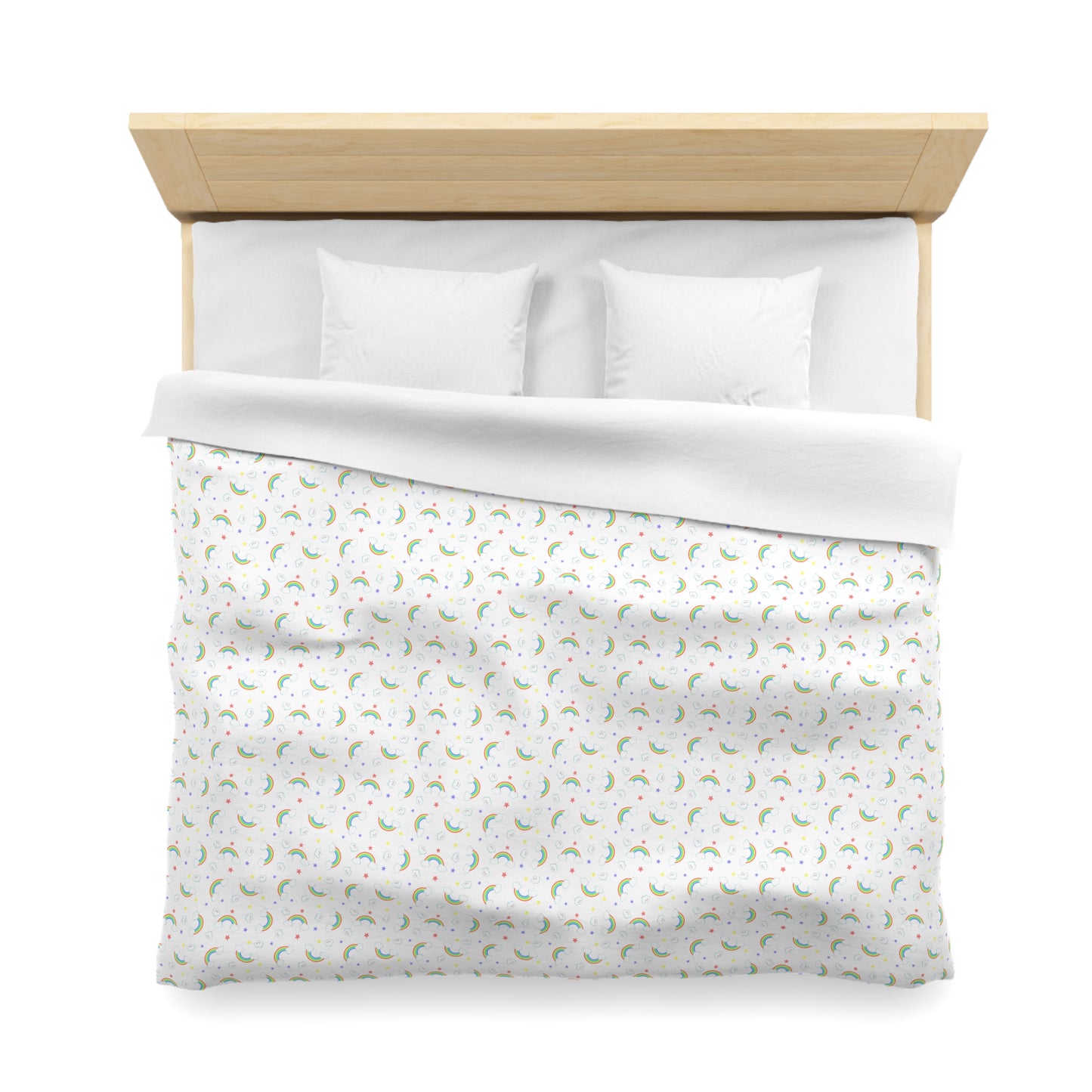Rainbow Smiles & Stars Duvet Bedding Set