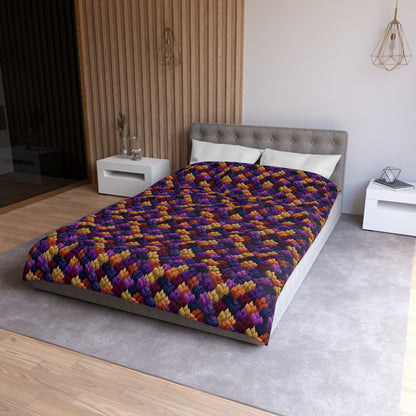 Velour Garden Duvet Bedding Set