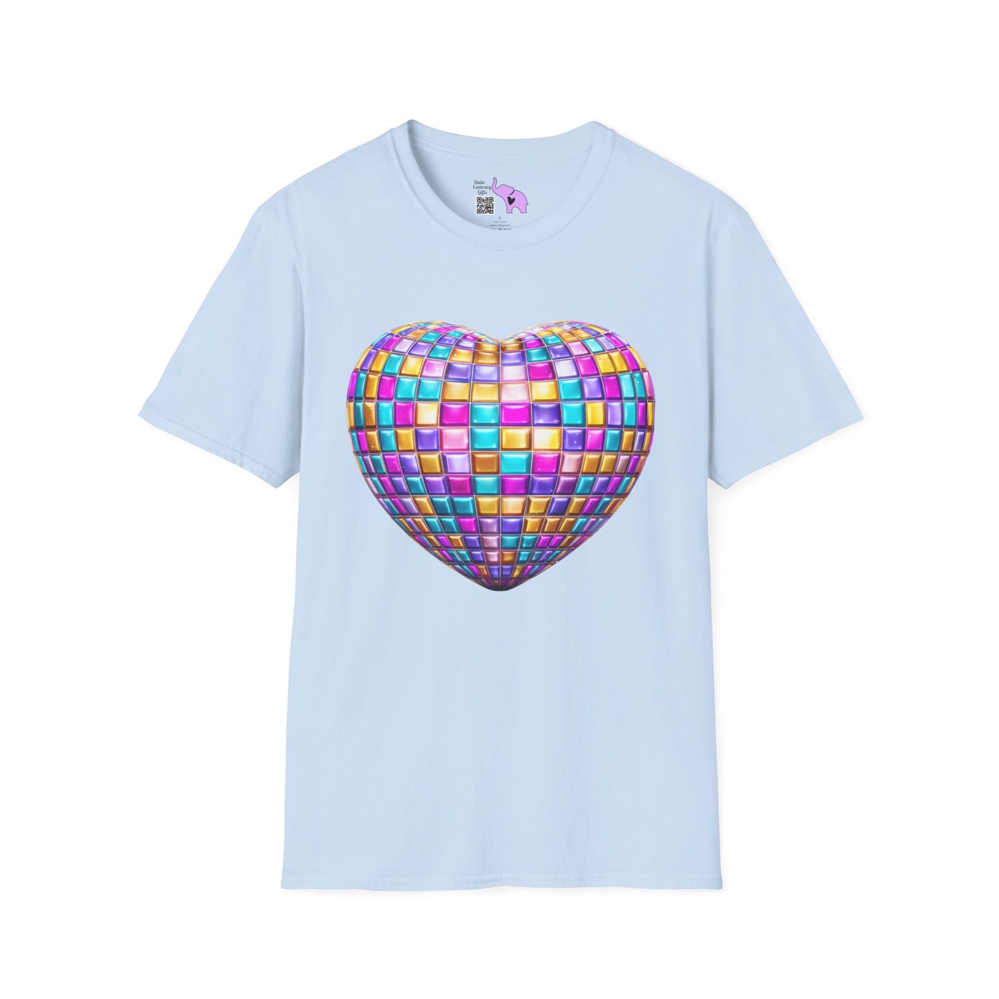 Heart in Blocks Adult T-shirt