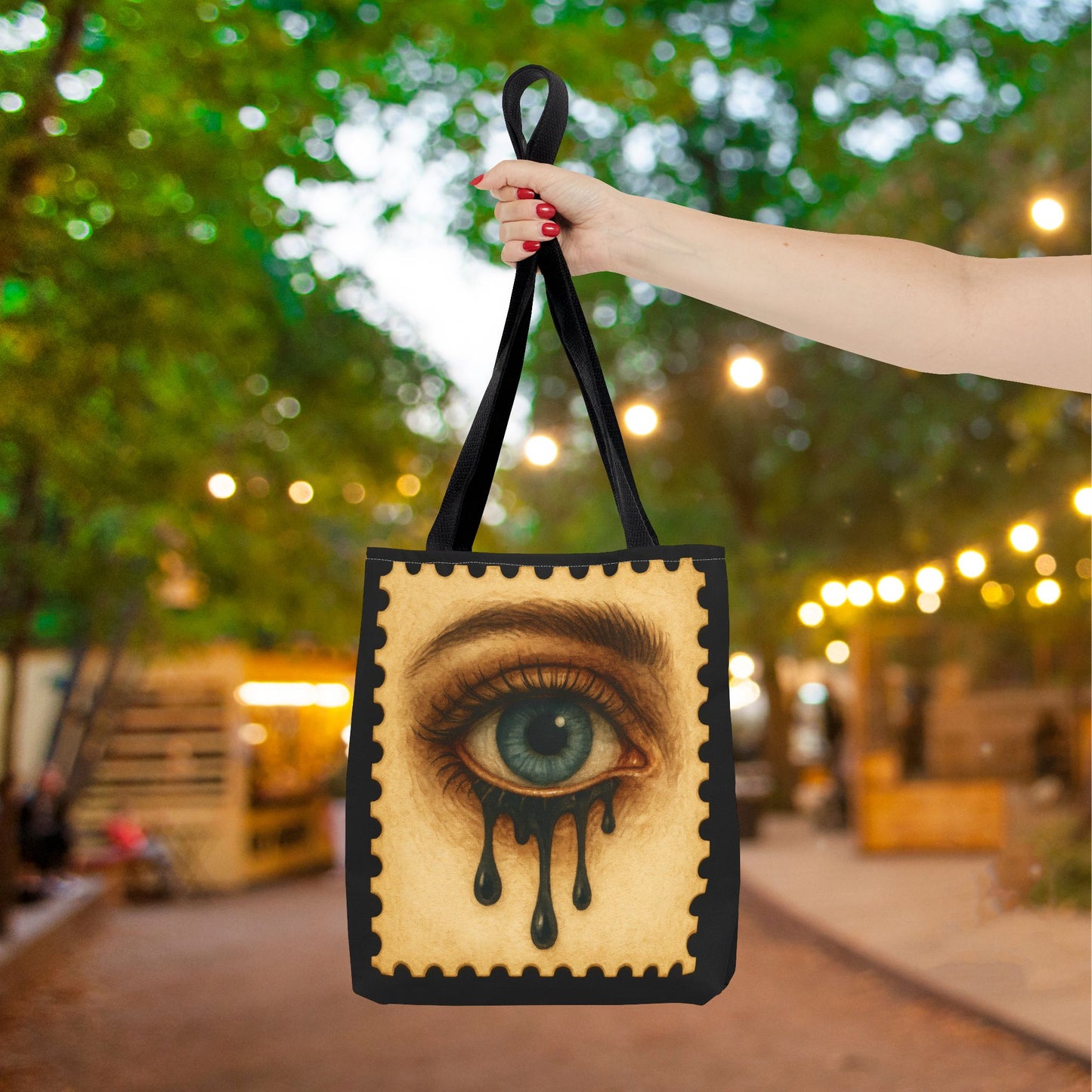 Drip Gaze Canvas Tote Bag