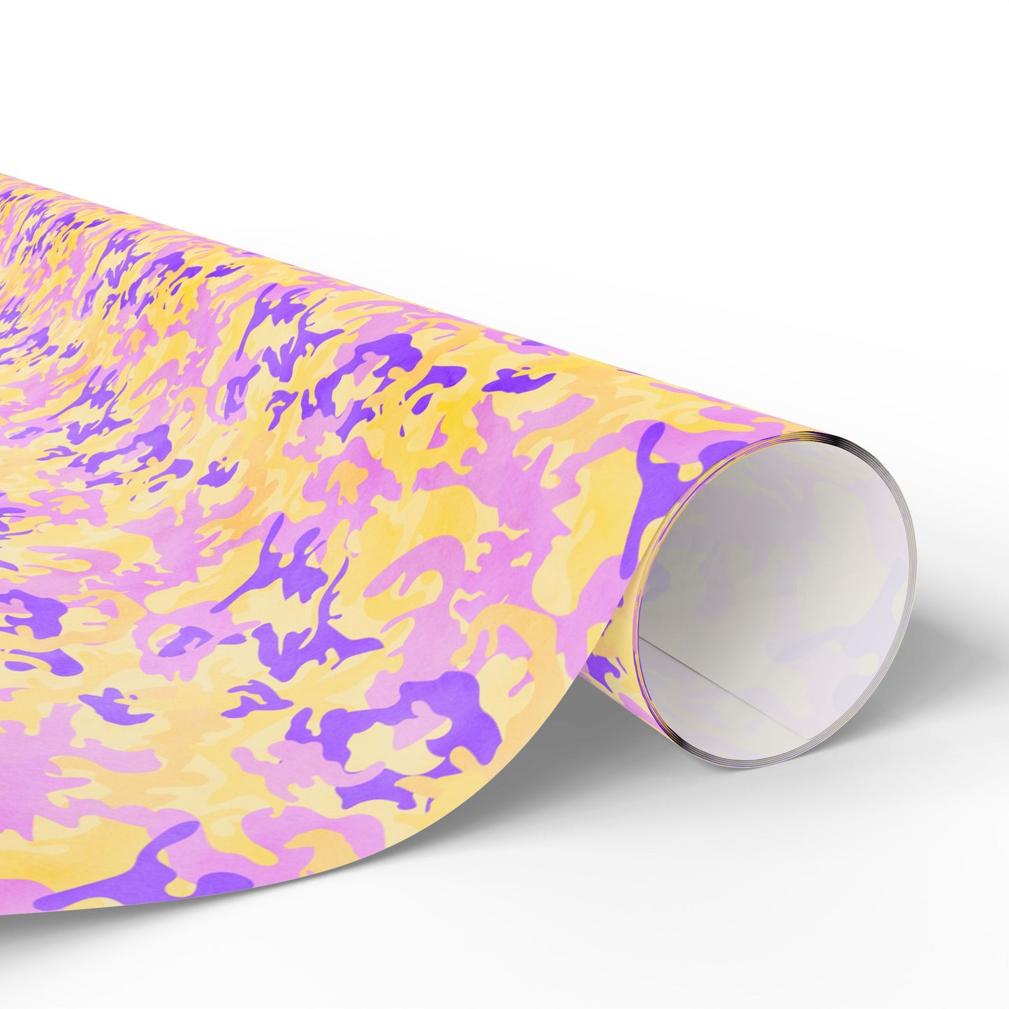 Peach Sorbet Camo Wrapping Paper