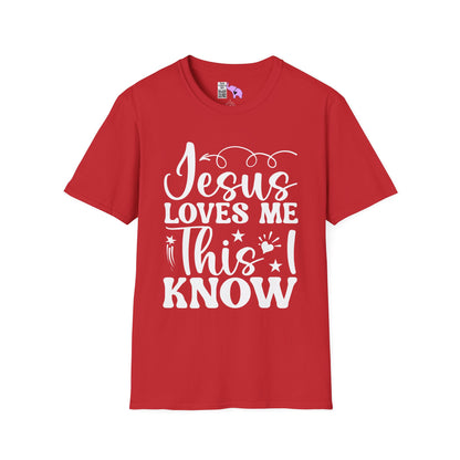 Jesus Loves Me This I Know Adult T-shirt