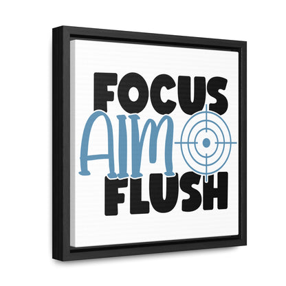 Focus, Aim, Flush Canvas Wraps, Square Frame