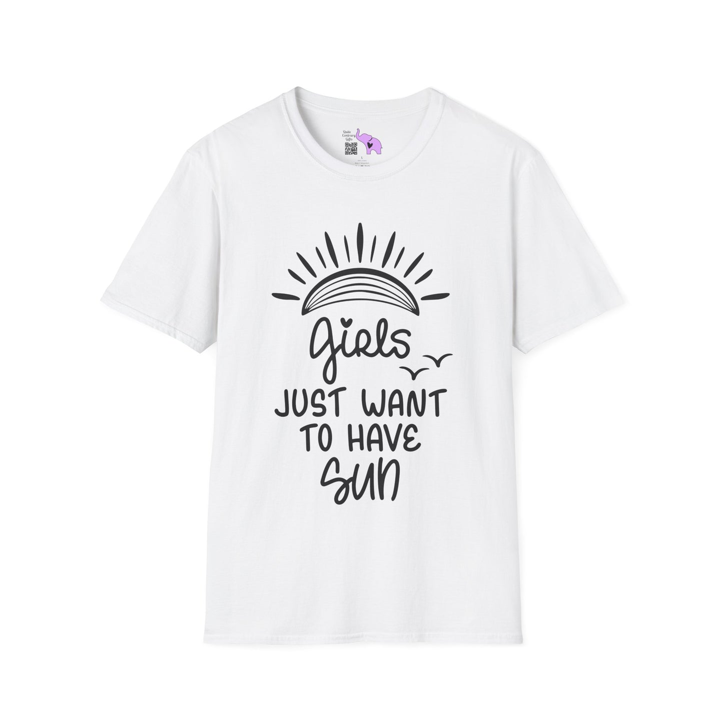Girls Just Wanna Have Sun Adult T-shirt