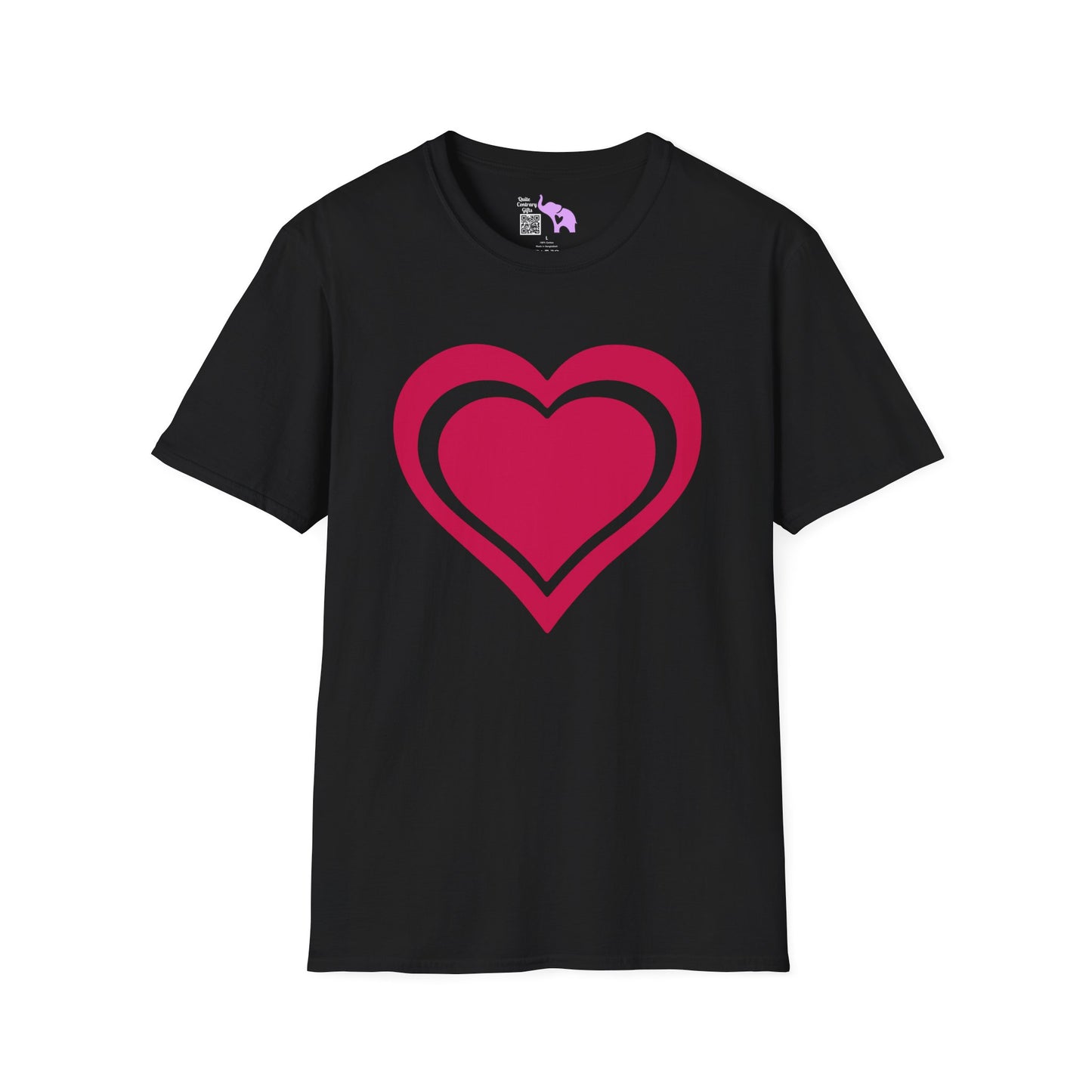 Heart Outline Adult T-shirt