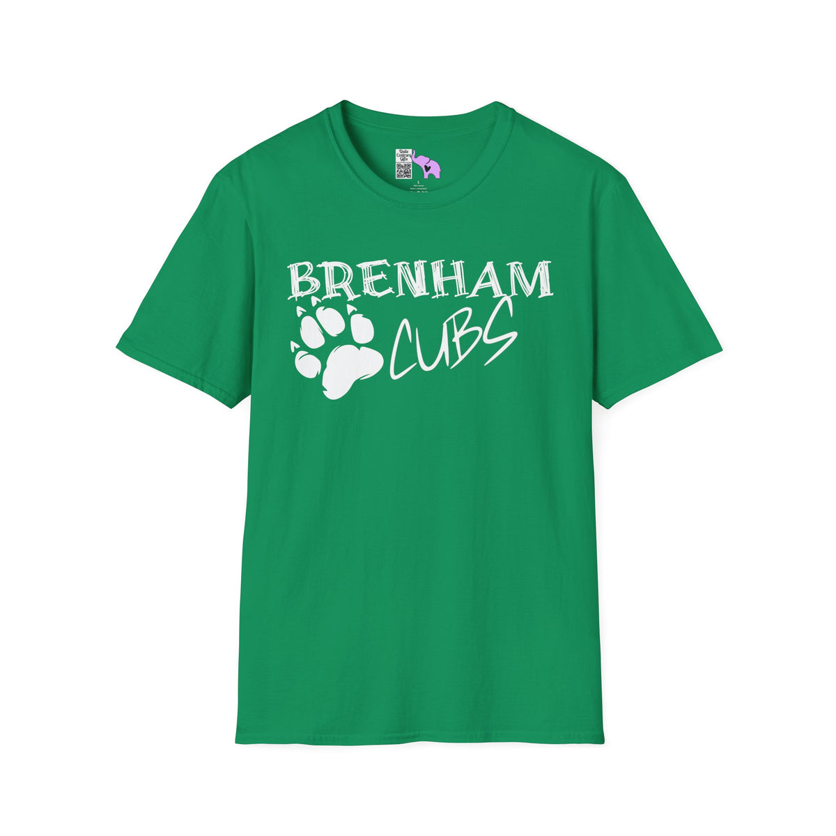 Brenham Cubs w/Claws Adult T-shirt