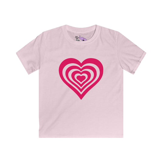 Layered Hearts Youth Softstyle Tee